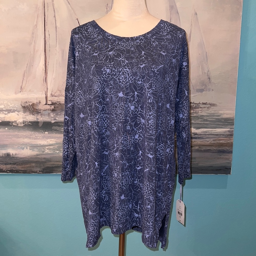 NWT Van Winkle & Co. 3/4 Sleeve Sleep Shirt, XL